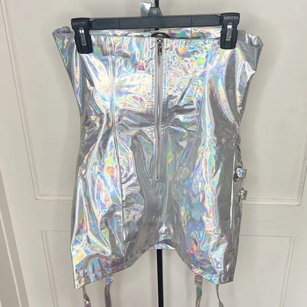 Dolls Kill Club Exx Luminous Leviathin Mini Dress/Costume Nwt Medium Halloween - Picture 6 of 6